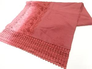 リサイクル　レース草花模様暈しショール